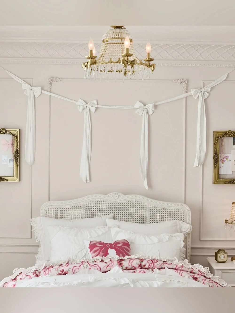 NWT LoveShackFancy Satin Bow Garland